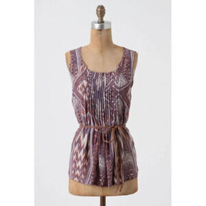 ANTHROPOLOGIE | EDME & ESYLLTE SILK SUMMER PRINTED  BLOUSE